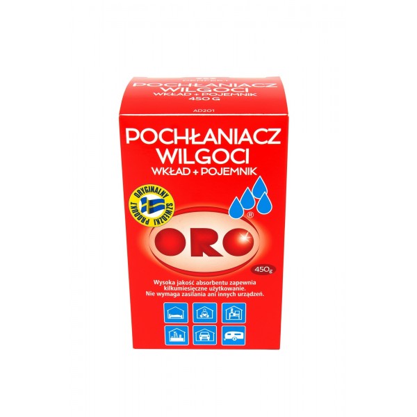 ORO pochłaniacz wilgoci, 450 g, z pojemnikiem