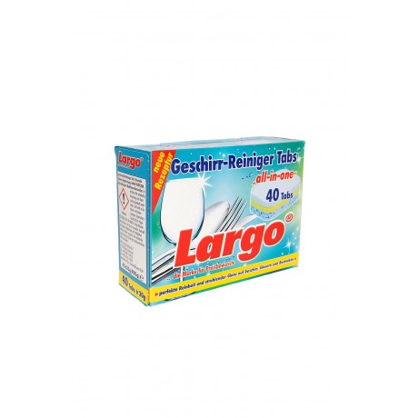 Pastylki do mycia naczyń w zmywarkach Largo all-in-one, 40x20g