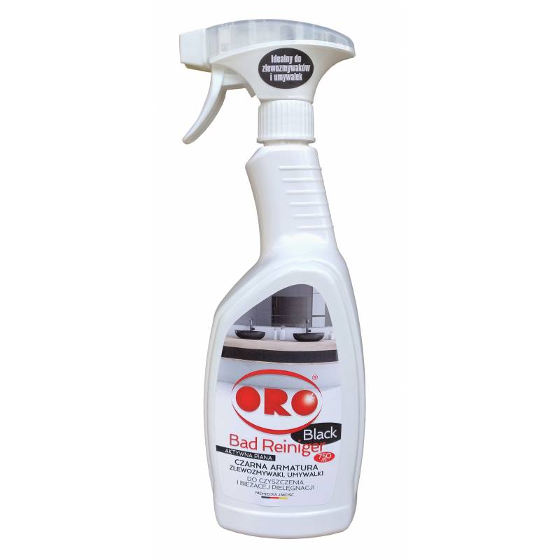 Bad Reiniger Black do czyszczenia i bieżącej pielęgnacji, zalecany do czarnej armatury, umywalek, zlewów, 750 ml