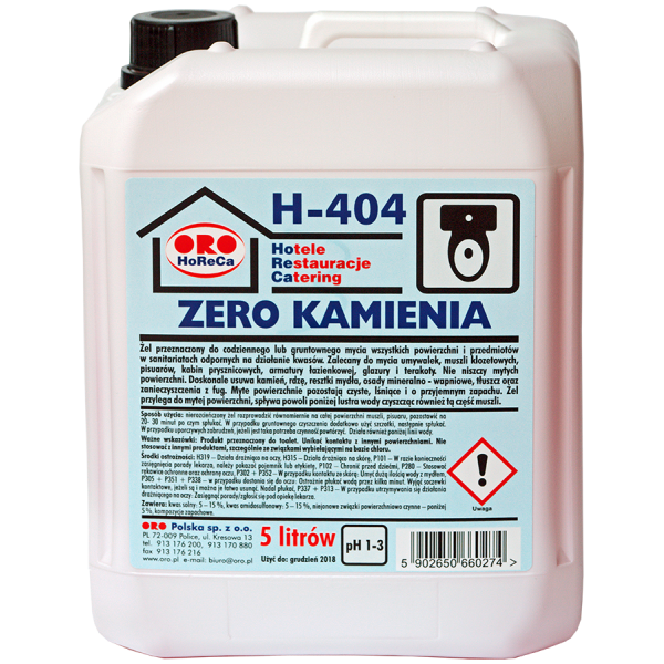 Zero Kamienia żel do mycia powierzchni, 5 L